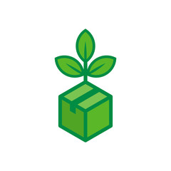 Box Nature Logo Icon Design