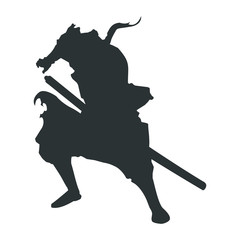 samurai silhouette warrior sword ninja japanese katana