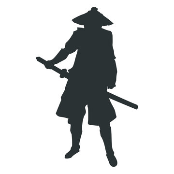 recommend clip art: samurai silhouette warrior sword ninja japanese katana