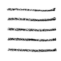 Obraz premium Brush stroke set. Chalk. Texture.