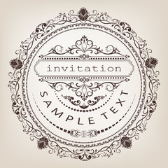 circle vintage frame