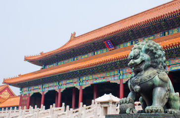 The Gate of Supreme Harmony, Forbidden City Beijing China