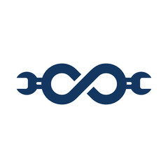 Infinity Repair Logo Icon Design