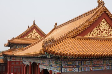 Fototapeta na wymiar Oriental Rooftops, Beijing China