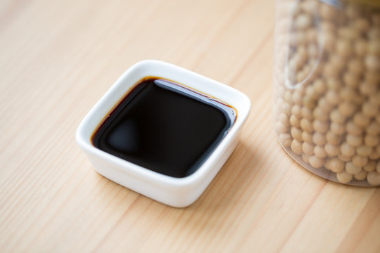 Soy sauce and beans.