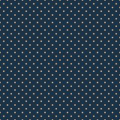 Fototapeta na wymiar Seamless tan blue and brown square polka dots pattern vector
