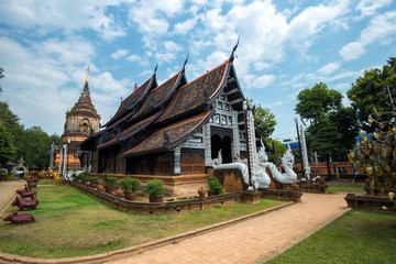 Fototapeta na wymiar Wat Lok Moli is a Buddhist temple (Thai language:Wat) in Chiang Mai, northern Thailand.