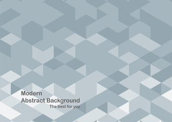 Modern abstract background in polygon shape. Template design in blue and white tone for business presentation, cover, brochure, packaging and web banner.