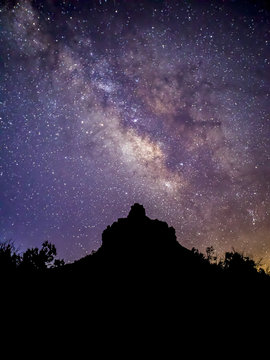 Bell Rock and Milky Way - Sedona, Arizona