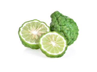 Bergamot fruit isolated on white background
