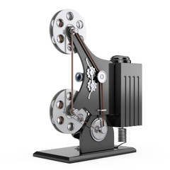 Fototapeta premium Retro Movie Film Cinema Projector. 3d Rendering