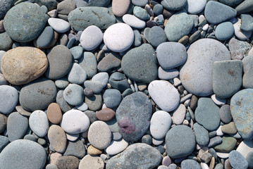 pebble stones at the beach