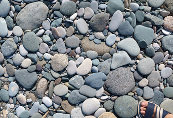 pebble stones at the beach