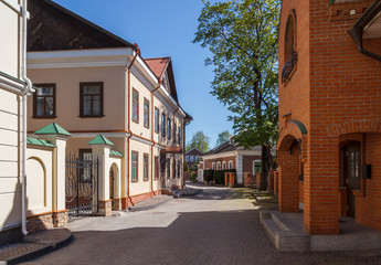 Cozy street in Pskov