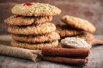 Homemade oatmeal cookies