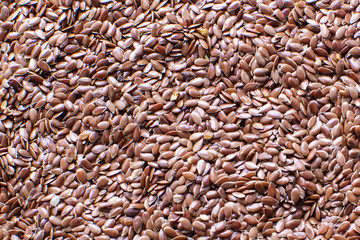 homogeneous background of flax seeds
