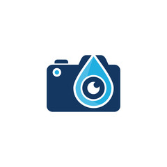 Water Camera Logo Icon Design