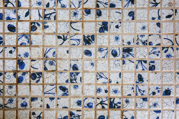 Old tiles in the bathroom.