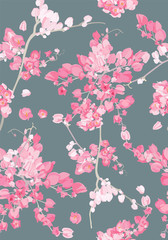 Fototapeta premium corel vine pattern