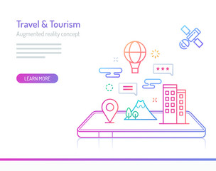 Augmented Reality Concept - Travel & Tourism