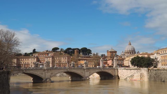 Rome, Italy The bridge of Victor Emmanuel II.