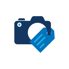 Tag Camera Logo Icon Design