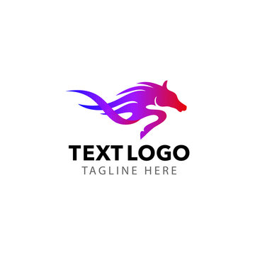 horse logo vector for company business 