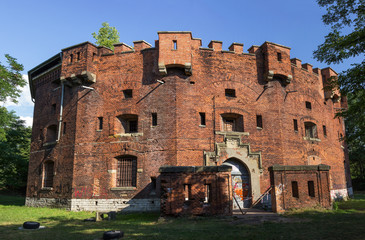 Abandoned Fort Benedict (built in the middle of 19th century), Krakow, Poland - obrazy, fototapety, plakaty