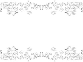 красивый черный силуэт на белом фоне тропических пальм              