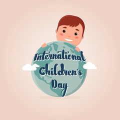 Illustration for international children's day.