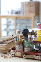 DIYペイント　リメイク缶　イメージ