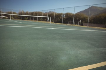 Fototapeta premium Composite image of tennis court