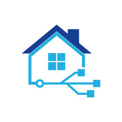 Digital House Logo Icon Design