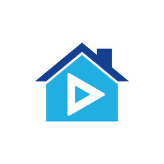 Video House Logo Icon Design