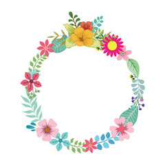 Wreath Frame Floral Flowers