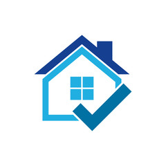 Check House Logo Icon Design