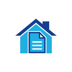Document House Logo Icon Design
