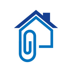 Clip House Logo Icon Design