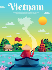 Vietnam Colored Poster
