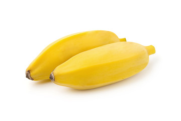 Bunch of bananas isolated on a white background