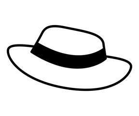 hat for men accessory old fashion vector illustration