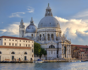 Fototapeta na wymiar Basilica di Santa Maria della Salute. Venice, Italy.