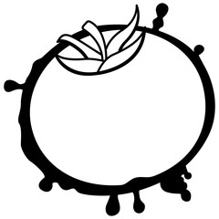 tomato juice fresh vegetable drops image vector illustration