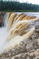 Alexandra Falls tumble 32 meters over the Hay River, Twin Falls Gorge Territorial Park Northwest territories, Canada