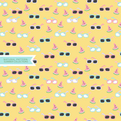 Summer Seamless Pattern,Sunglasses Background