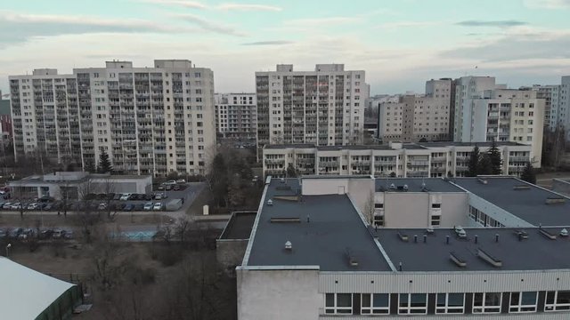 Panorama blok&oacute;w mieszkalnych 