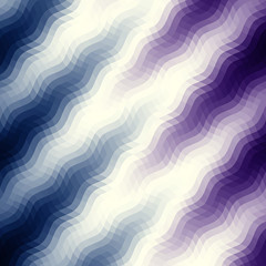 Wavy abstract diagonal pattern in low poly style. Smooth blurred background from wavy shapes. Vector image.