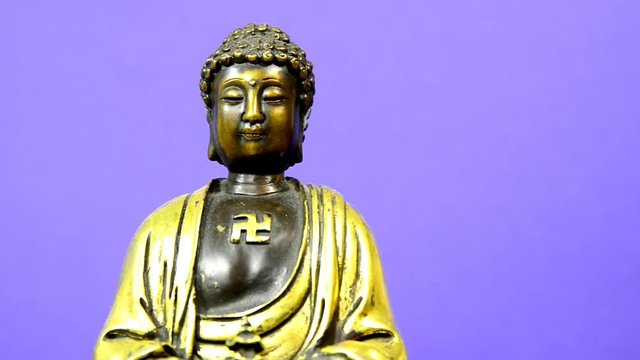 Buddha figure with camera drive
