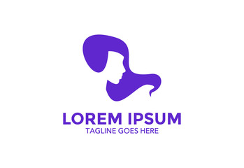 women beauty logo. vector illustration. icon. simple