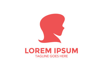 women beauty logo. vector illustration. icon. simple